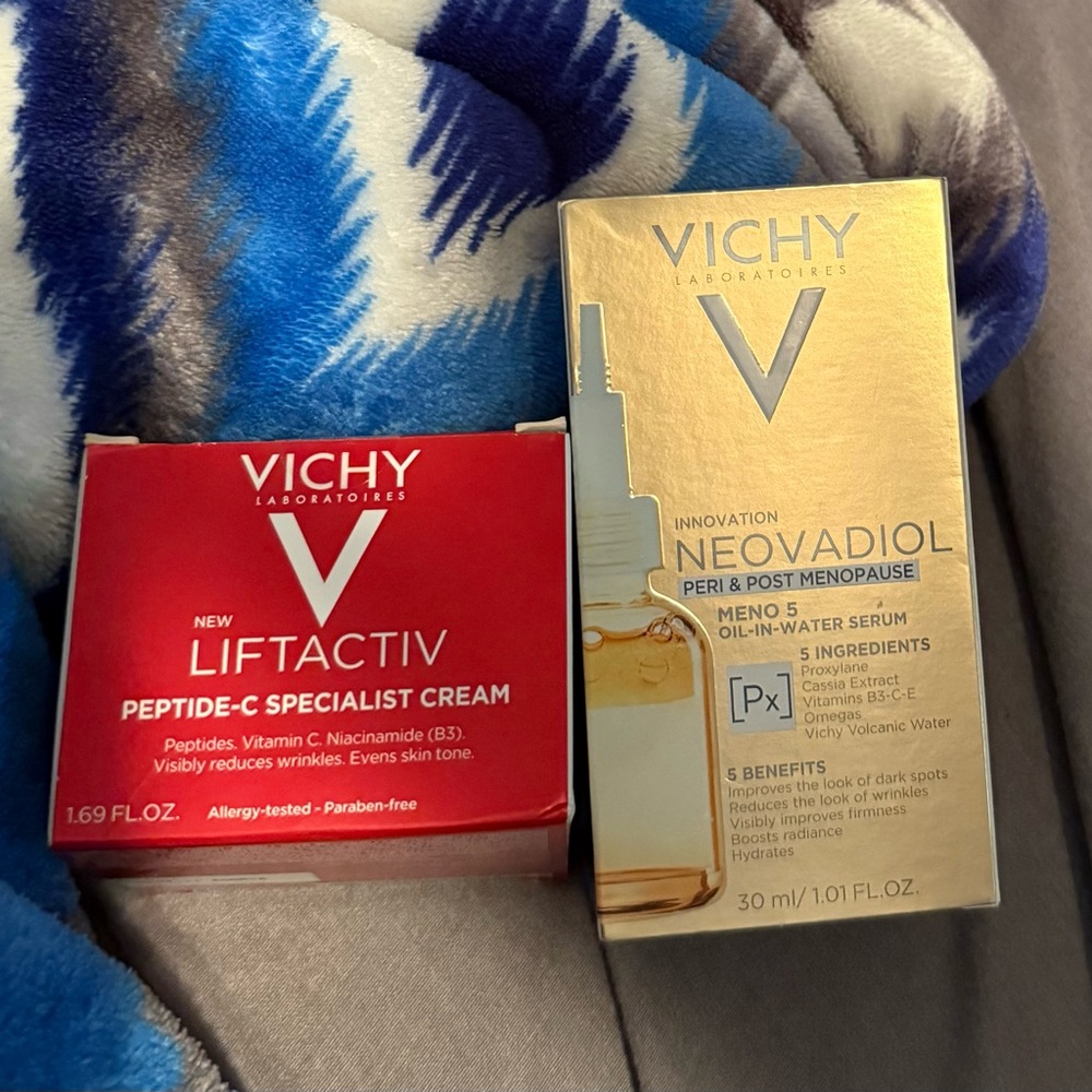 Red Liftactiv Peptide-C Specialist Cream & Gold Neovadiol Meno 5 Serum